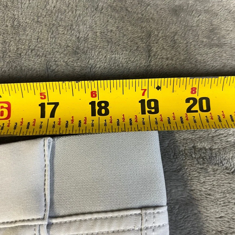 Greg Norman Golf Shorts Mens 36 Gray Tech Performance Stretch Zipper Pocket NEW